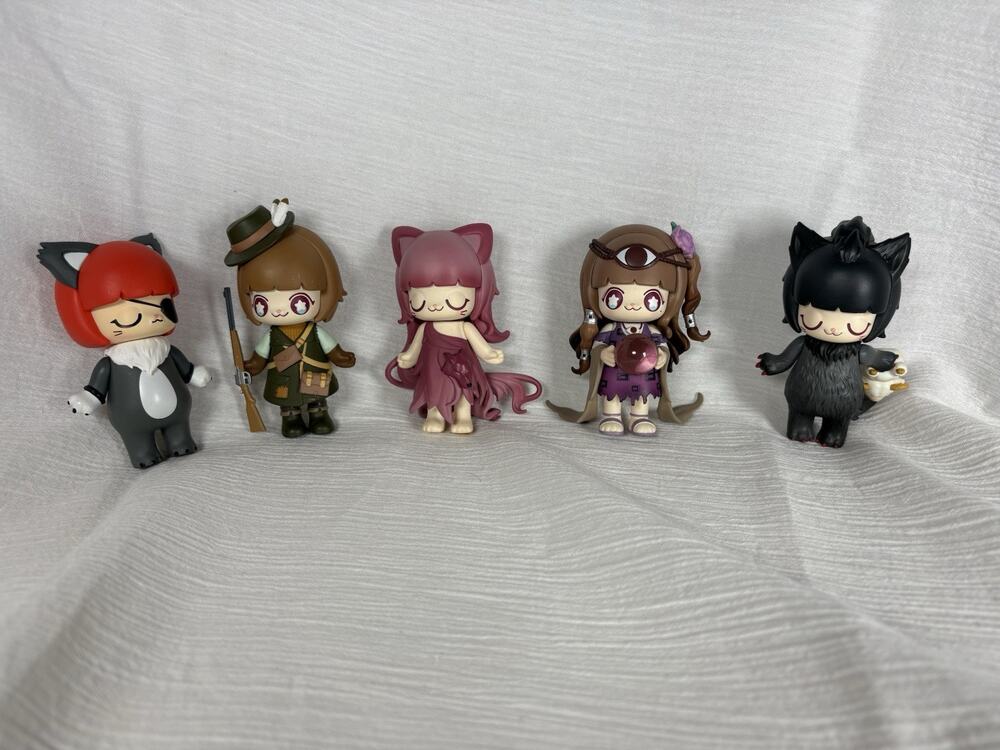 52TOYS KIMMY & MIKI Werewolf Series 1 Lot of 5 Vinyl Figures Hunter Seer